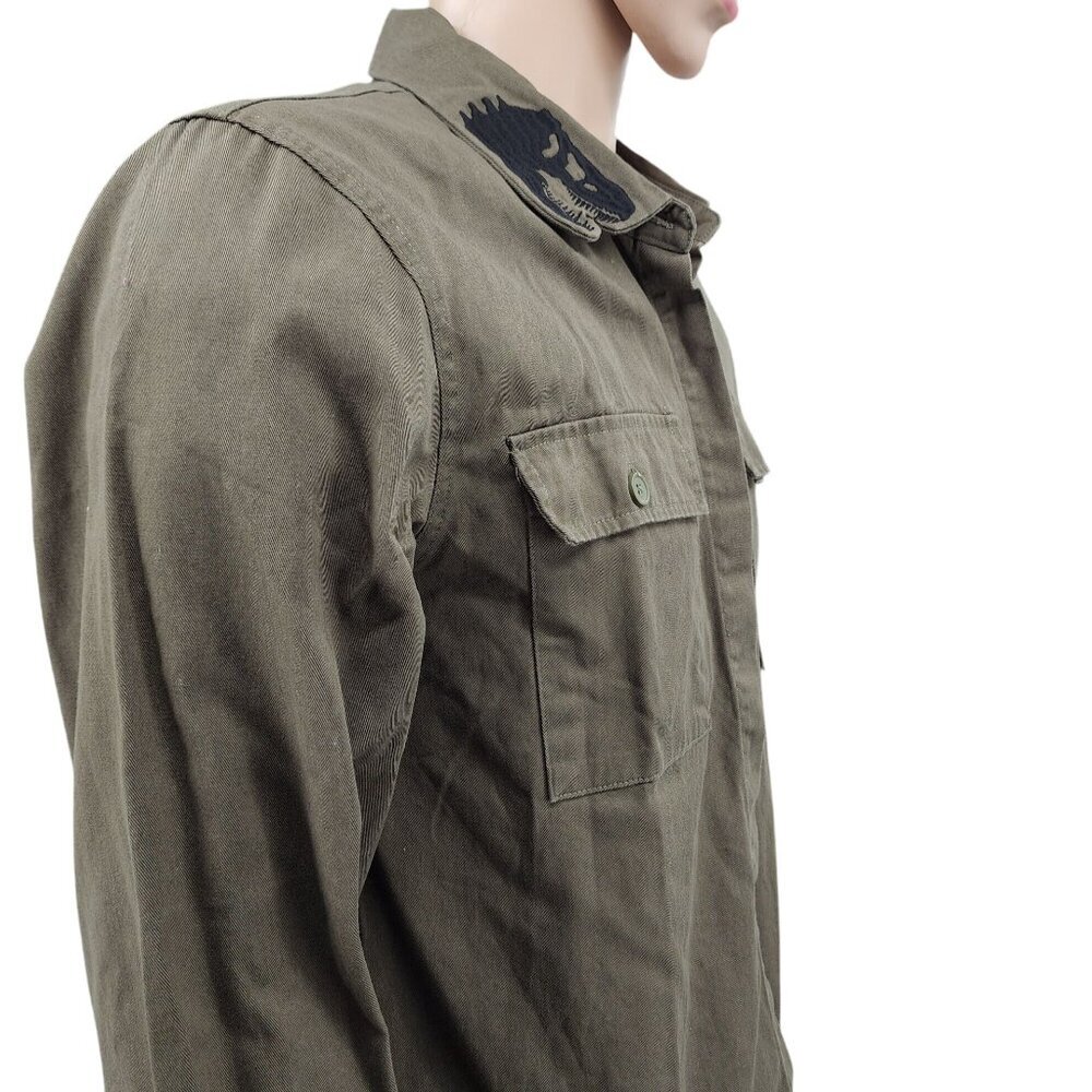 Jurassic Park Olive Green Long Sleeve Shirt By BoxLunch, Women's Medium